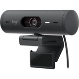 Logitech Brio 500 Full HD Webcam Zwart, 1080p/30fps, 720p/60fps
