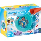 PLAYMOBIL 1.2.3 - Waterwervelrad met babyhaai Constructiespeelgoed 70636