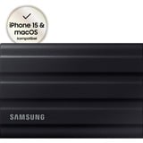 SAMSUNG Portable T7 Shield 4 TB externe SSD Zwart, MU-PE4T0S/EU, USB-C 3.2 Gen 2 (10 Gbit/s)