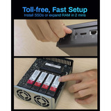 TerraMaster F8 SSD nas Zwart, 1x 10GbE, HDMI, USB