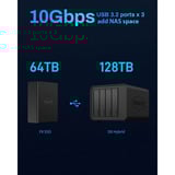 TerraMaster F8 SSD nas Zwart, 1x 10GbE, HDMI, USB