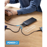 VEGER L10S 10000 mAh powerbank met digitaal display Zwart, PD 20W, QC 3.0, 2A, USB-A, USB-C, Micro-USB