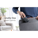 VEGER L10S 10000 mAh powerbank met digitaal display Zwart, PD 20W, QC 3.0, 2A, USB-A, USB-C, Micro-USB