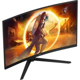 AOC CQ32G4VE 31.5" curved gaming monitor Zwart, 2x HDMI, DisplayPort, 180 Hz