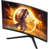 AOC CQ32G4VE 31.5" curved gaming monitor Zwart, 2x HDMI, DisplayPort, 180 Hz