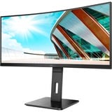 AOC CU34P2A 34" Curved UltraWide monitor Zwart, 2x HDMI, 1x DisplayPort, 4x USB-A 3.2 (5 Gbit/s)