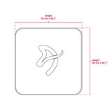 Arozzi ZONA Quattro Floor Pad - Black/Grey beschermingsmat Zwart/grijs