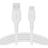Belkin BOOSTCHARGE Flex USB-A/USB-C-kabel Wit, 2 meter