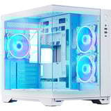 Chieftec Visio GM-30W-TG-OP midi tower behuizing Wit | 2x USB-A | 1x USB-C | RGB | Window