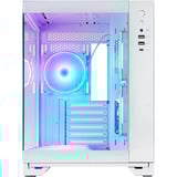 Chieftec Visio GM-30W-TG-OP midi tower behuizing Wit | 2x USB-A | 1x USB-C | RGB | Window