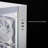 Chieftec Visio GM-30W-TG-OP midi tower behuizing Wit | 2x USB-A | 1x USB-C | RGB | Window