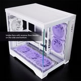 Chieftec Visio GM-30W-TG-OP midi tower behuizing Wit | 2x USB-A | 1x USB-C | RGB | Window