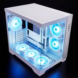 Chieftec Visio midi tower behuizing Wit | 2x USB-A | 1x USB-C | RGB | Tempered Glass