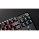 Corsair K70 CORE TKL WIRELESS RGB mechanisch gaming toetsenbord Zwart, US lay-out (QWERTY), Corsair MLX Red v2, 80% (TKL)	, RGB, ABS Double shot, Hot-swap, 2,4 GHz / Bluetooth / USB