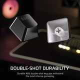 Corsair K70 CORE TKL WIRELESS RGB mechanisch gaming toetsenbord Zwart, US lay-out (QWERTY), Corsair MLX Red v2, 80% (TKL)	, RGB, ABS Double shot, Hot-swap, 2,4 GHz / Bluetooth / USB