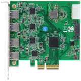 DeLOCK PCI Express x4 Card to 4 x USB 5 Gbps USB Type-A Quad Channel interface kaart 
