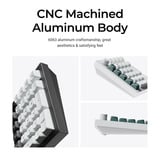 Keychron Q0 HE QMK Wireless Custom Number Pad RGB mechanisch numpad Zwart, US lay-out (QWERTY), Gateron Double-Rail Magnetic Nebula, Hot-swap, RGB, Double-shot PBT keycaps