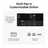 Keychron Q0 HE QMK Wireless Custom Number Pad RGB mechanisch numpad Zwart, US lay-out (QWERTY), Gateron Double-Rail Magnetic Nebula, Hot-swap, RGB, Double-shot PBT keycaps
