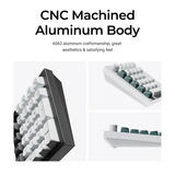 Keychron Q0 HE QMK Wireless Custom Number Pad, numpad Zwart, US lay-out, Gateron Double-Rail Magnetic Nebula, Hot-swap, RGB, Double-shot PBT keycaps