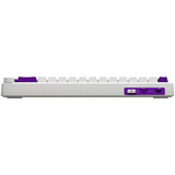 LORGAR KBP70MW, gaming toetsenbord Wit, US lay-out, LOGAR Toxic Purple, 65%, RGB, Hot-swappable, PBT Double-shot, Bluetooth / 2.4GHz / USB