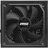 MSI MAG A1250GL PCIE5, 1250W voeding  Zwart, 4x PCIe, 1x 12V-2x6, kabelmanagement