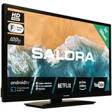 Salora 24MBA300 Smart TV, 12V 24" LED Zwart, 3x HDMI, USB-A, WiFi, BT