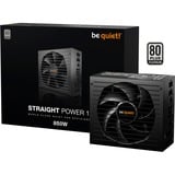 be quiet! Straight Power 12 Platinum modulaire 850 watt voeding  Zwart, 1x 12V-2x6, 4x PCIe