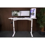 Arozzi Arena Moto Gaming Desk - White Wit
