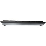 CHERRY DW 9500 SLIM, desktopset Zwart/zilver, EU lay-out (QWERTY), Scissor switches, 3.000 dpi, 2.4 Ghz / Bluetooth 4.2