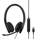 EPOS ADAPT 160T USB II over-ear headset Zwart