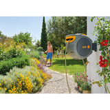 Hozelock Auto Reel Wandslangbox 25 meter + Superhoze 7.5 meter slanghaspel Grijs/geel