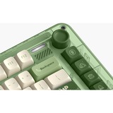 Iqunix ZX75 Camping Wireless Mechanical Keyboard Groen, US lay-out (QWERTY), IQUNIX Moonstone Turbo, 75%, RGB leds, 75%, Hot-swappable, Double-shot PBT, 2.4GHz | Bluetooth 5.1 | USB-C