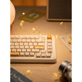 Iqunix ZX75 Sunset Ponder Wireless Mechanical Keyboard, gaming toetsenbord Lichtgeel, US lay-out, IQUNIX Silent Rose, RGB leds, 75%, Hot-swappable, Double-shot PBT, 2.4GHz | Bluetooth 5.1 | USB-C