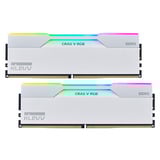 KLEVV 32 GB DDR5-6000 (2x 16 GB) Kit werkgeheugen Wit, KD5AGUA80-60A300J, CRAS V RGB, XMP 3.0, EXPO