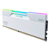 KLEVV 32 GB DDR5-6000 (2x 16 GB) Kit werkgeheugen Wit, KD5AGUA80-60A300J, CRAS V RGB, XMP 3.0, EXPO