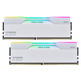 KLEVV CRAS V RGB 32 GB DDR5-6000 (2x 16 GB) werkgeheugen Wit, KD5AGUA80-60A300J, XMP, EXPO