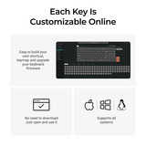 Keychron C1 Pro-M3 RGB mechanisch toetsenbord Grijs, US lay-out (QWERTY), Keychron Super Brown, 80% (TKL)	, 80% TKL, RGB leds, OSA Double-Shot PBT, hot swap, 8000 Hz
