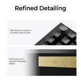 Keychron Q5 Ultra-M3 8K Wireless Custom Mechanical Keyboard Zwart, US lay-out (QWERTY), Keychron Silk POM Brown, 96%, 96%, RGB, Hot swap, 8K, 2.4 GHz / Bluetooth 5.2 / USB-C