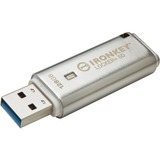 Kingston IronKey Locker+ 50 128 GB usb-stick aluminium, USB 3.2 Gen 1