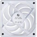 Lian Li UNI FAN CL120 Wireless Reverse case fan Wit, 4-pin PWM, Set van 3 stuks
