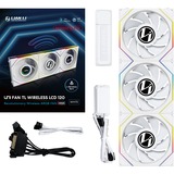 Lian Li UNI FAN TL120 LCD Reverse Blade Wireless Triple Pack case fan Wit, 4-pin PWM + 1x 9-pin USB, Incl. controller