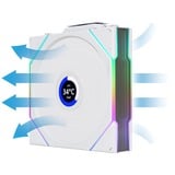 Lian Li UNI FAN TL 120 LCD Wireless Reverse Blade RGB case fans Wit, 3 stuks, 120 x 124 x 28 mm, PWM, 1x 9-pin USB, incl. controller