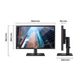 Samsung S24E650BW Refurbished 24" monitor Zwart (mat), 1x DVI-D, 1x VGA