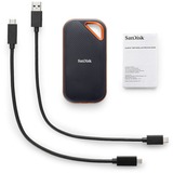 SanDisk Extreme Pro Portable V2, 2 TB  externe SSD Zwart/oranje, SDSSDE81-2T00-G25, USB-C