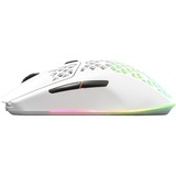 SteelSeries Aerox 3 Wireless Snow 2022 gaming muis Wit, 18.000 dpi, RGB leds