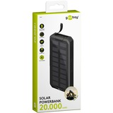 goobay Outdoor Solar Power Bank 20,000 mAh with Power Delivery powerbank Zwart
