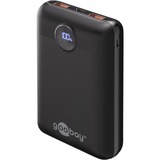 goobay Power Bank Compact 20.000 mAh  powerbank Zwart, 20 Ah, 1x USB-A, 1x USB-C, Power Delivery, Quick Charge