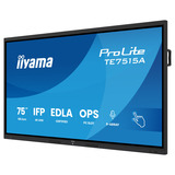 iiyama ProLite TE7515A-B2AG 75" 4K Ultra HD Public Display Zwart, HDMI, DisplayPort, USB-C, Audio, LAN, WiFi-6E, Bluetooth 5.0, Touch