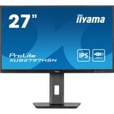 iiyama ProLite XUB2797HSN-B1 27" monitor Zwart, 100 Hz, HDMI, DisplayPort, USB-C, RJ45 (LAN), Audio