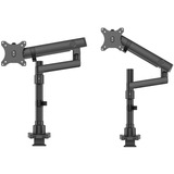ACT Connectivity Monitorarm office solid pro, mechanische veer, 1 monitor Zwart
